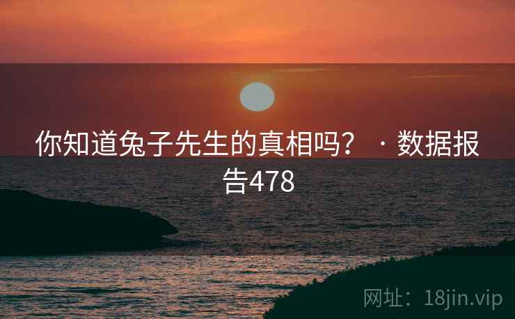 你知道兔子先生的真相吗？ · 数据报告478