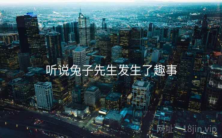 听说兔子先生发生了趣事